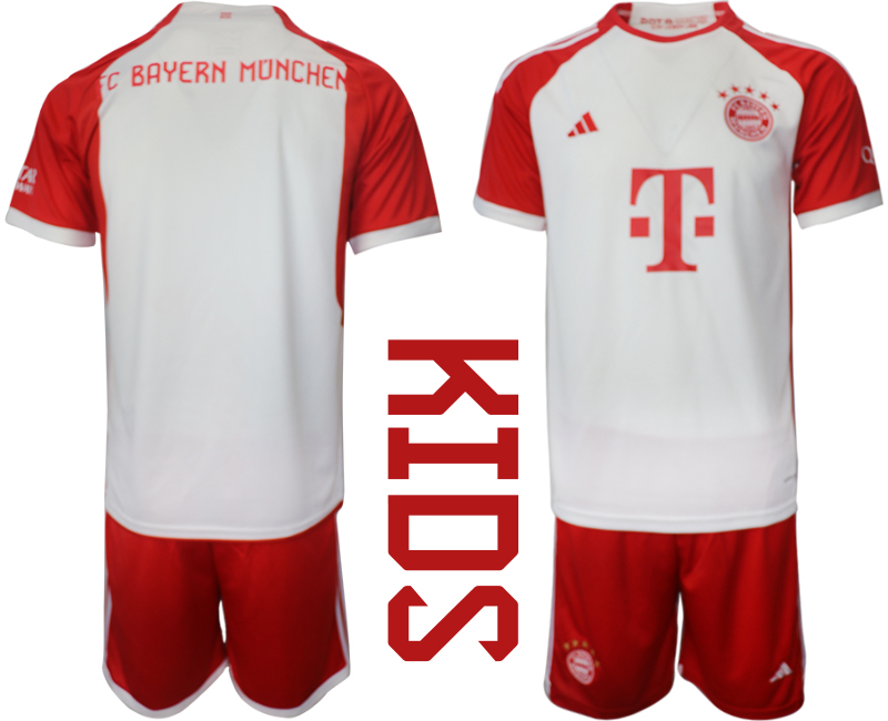 Youth 2023-2024 Club Bayern Munich home soccer jersey